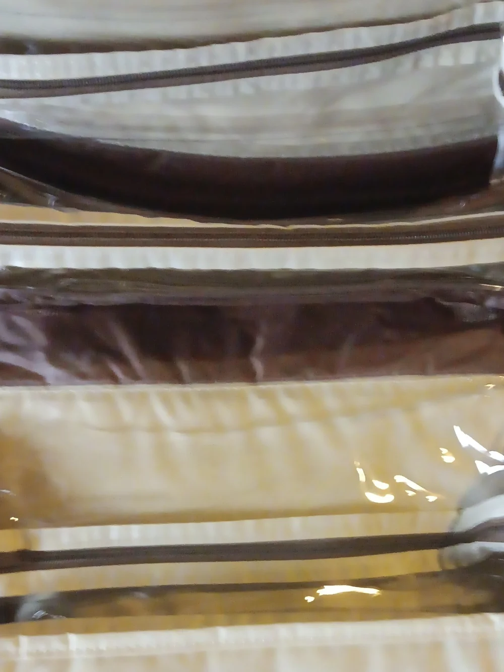 Cream Vinyl Travel Tote Organizer
